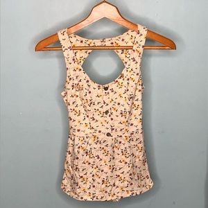• Open Back • Floral Print • Summer Tank